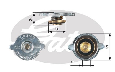 Крышка радиатора RC125 (7410-30025) RC125 GATES