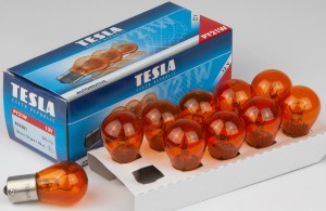 лампа! PY21W, 12V, BAU15s поворот желтая\ B52301 TESLA