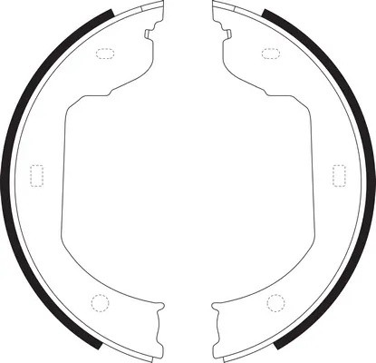 Колодки стояночного тормоза BMW E60/E65/E83/E53/E70/VW T5 03-09/TOUAREG 2.5D 03- BS32589 SB NAGAMOCHI