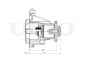 Помпа водяная WAP-10090 UNIO