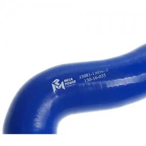Патрубок ГАЗ-3308,3309 радиатора подводящий верхний силикон (d=38) MEGAPOWER 130-16-035 MEGA POWER
