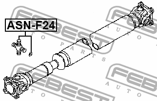Крестовина карданного вала 30x83 NISSAN CABSTAR F24M 2006- ASN-F24 ASN-F24 FEBEST