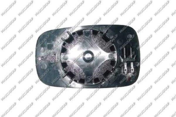 стекло зеркала левое! с кроншт. асфер. с подогр.\ Renault Clio 1.2-2.0i/1.5D 05- RN3257514 PRASCO GROUP
