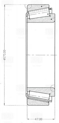 подшипник ступицы задней! внутренний 110x170x47\ MB Actros MP4/MP5, MAN TGA CS1720 TRIALLI