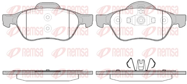 962 40 колодки дисковые передние!\ Renault Laguna III 1.6i/1.8i/1.9DCi 07> 0962.40 REMSA