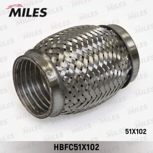 Труба гофрированная (гофра) внутренним металлорукавом 51X102 (BOSAL 265-567) HBF HBFC51X102 MILES