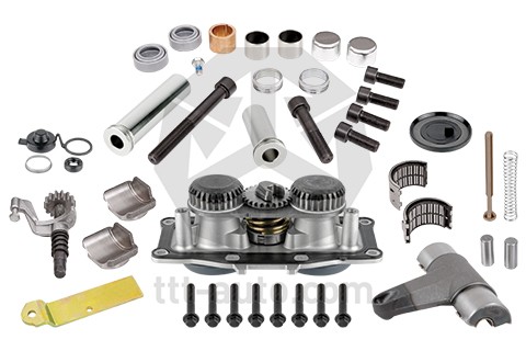 р/к дискового тормоза! (мр) полный к-т лев.(подводящий механизм,направляющие)Mer 16870 TTT AUTO