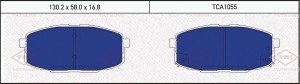 Колодки тормозные дисковые передние KIA Cee'd 07-HYUNDAI i30/Creta 08- TCA1055 TCA1055 TATSUMI
