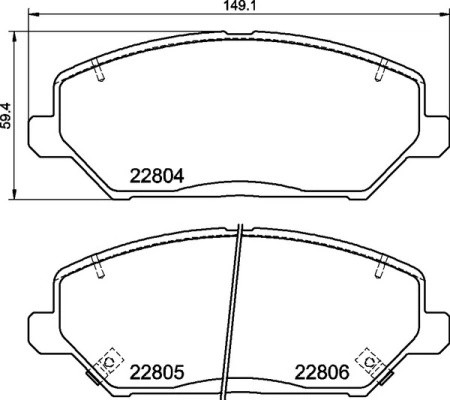 Колодки тормозные дисковые P30110 P30110 BREMBO