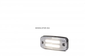 фонарь габаритный передний !белый 12V-24V LED неон (две полосы) провод 22cm \ 1140 WAS