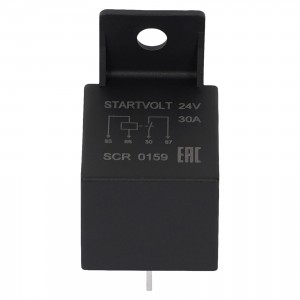 Реле защ. старт. 24V 30A 4 конт. для а/м КАМАЗ/МАЗ (с кроншт.) (SCR 0159) SCR 0159 START VOLT