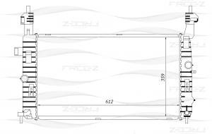 Радиатор OPEL Meriva 03- KK0168 KK0168 FREE Z