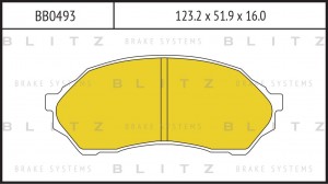 колодки дисковые! п.\Mazda 323 1.4i-2.0TD 98> BB0493 BLITZ