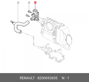 Регулятор холостого хода ЛАДА RENAULT Clio (-08),Megane (-07) OE 8200692605 RENAULT