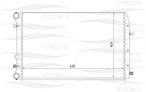Радиатор VW Polo 01-SKODA Fabia 99- KK0206 KK0206 FREE Z