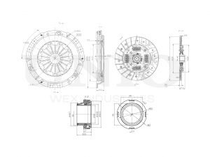 Комплект сцепления с подшипником CLT-20045 UNIO