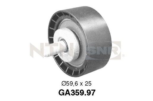 ролик обводной ремня генератора!\ Peugeot 206/306/Partner/Expert 1.9D 98> GA359.97 NTN SNR