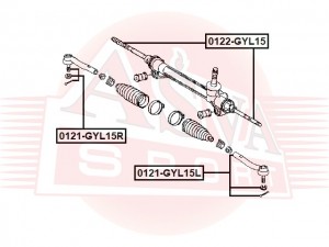 Тяга рулевая TOYOTA Highlander (07-10) левая/правая ASVA 0122-GYL15 ASVA
