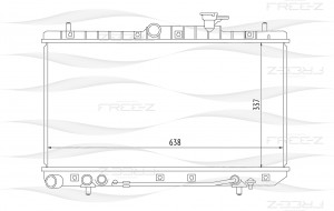 Радиатор HYUNDAI Accent 00- KK0226 KK0226 FREE Z