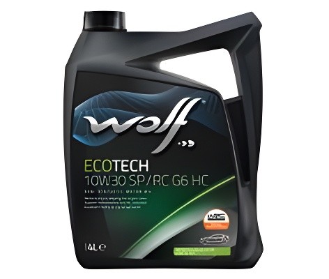 WOLF ECOTECH 10W30 SP/RC G6 HC 4L ILSAC GF-5 ILSAC GF-6 A 1047329 WOLF