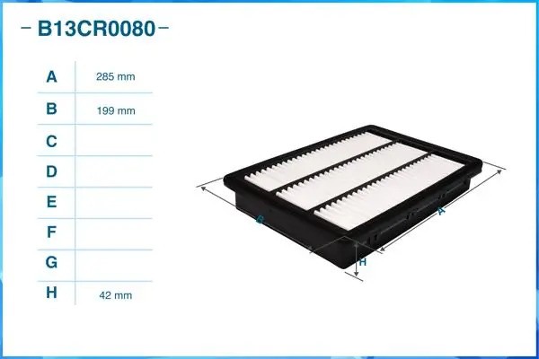 Фильтр воздушный B13CR0080 B13CR0080 CWORKS