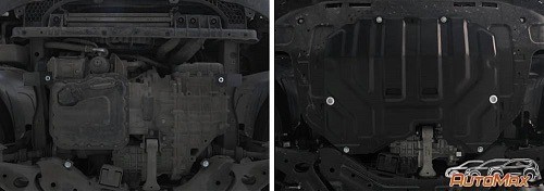 защита картера+КПП! сталь 1.8мм\ Hyundai ix35 10-15, Kia Sportage III 10-16 AM.2352.1 AUTO MAX