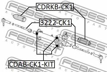 Тяга рулевая CADILLAC ESCALADE III 2007-2013 3222-CK1 3222-CK1 FEBEST