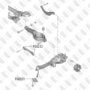 Сайлентблок заднего рычага FORD Focus 11- FG0353 FG0353 FIXAR