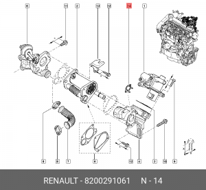 Заглушка RENAULT 8200 291 061 8200291061 RENAULT