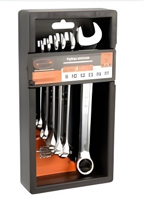 Набор рожково-накидных ключей ( 8 предметов) "АвтоDело" Professional (холдер) 36080 AVTO DELO