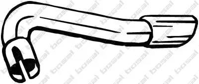 Труба выхлопная глушителя FORD Kuga (09-) BOSAL 700-175 BOSAL