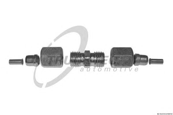 соединитель резьб.прямой D6x1-D6x1!(м)с2втулк.опорн.d4,2гайки,2врезн.,1штуцер\MB 83.04.006 TRUCKTEC