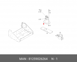 Реле 300A 81259026264 MAN