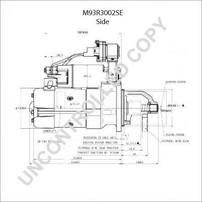 M93R - стартер с редуктором M93R3002SE (4929600/4948058/3604677RX) 12-z EQB-180 M93R3002SE PRESTOLITE ELECTRIC