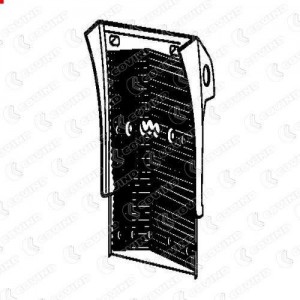 крыло заднее! левое/правое задняя часть H=830 с брызгозащитой\MAN TGX TGX518 COVIND