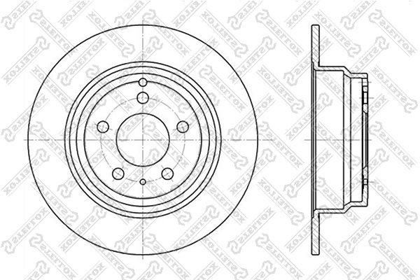 диск тормозной задний!\ Volvo 850/C70/S70/V70 2.0-3.0 94> 6020-4833-SX STELLOX