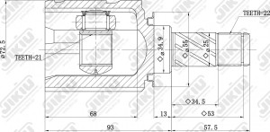 ШРУС JC34019 JC34019 JIKIU