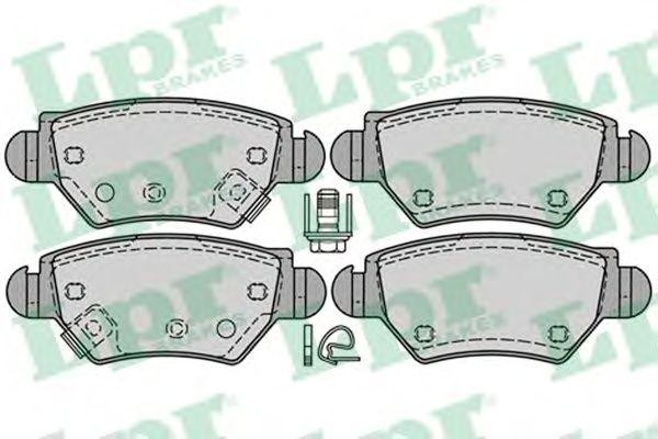 Колодки задние OPEL ASTRA G 05P1227 05P1227 LPR