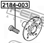 Шпилька колесная FORD TRANSIT TT9 2006­2014 2184-003 2184-003 FEBEST