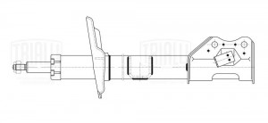 Амортизатор Лада Vesta Sport (15-) (стойка) перед. лев. (AG 01180) AG 01180 TRIALLI