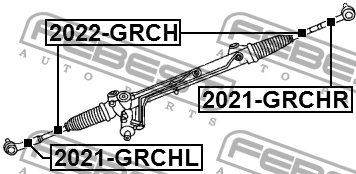 Наконечник рулевой левый 2021-GRCHL 2021-GRCHL FEBEST