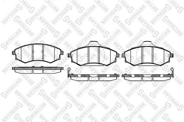 318 92=D11095M-01 !колодки дисковые п.\ Hyundai Elantra/Sonata 1.6i-2.5i 16V/24V 329-092-SX STELLOX