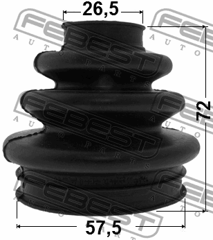 Пыльник ШРУСа внешний SSANGYONG KYRON 05-15, REXTON I/II 1417-REXR 1417-REXR FEBEST