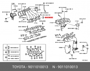 Болт 90110-10013 90110-10013 TOYOTA