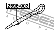Крюк буксирный 2596-003 2596-003 FEBEST