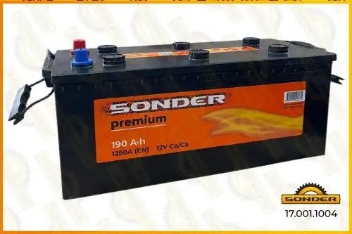 Аккумулятор Premium 190Ah 1250А + слева 510x218x225 170011004 SONDER