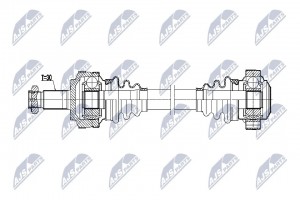 Полуось приводная NPWBM214 NPW-BM-214 NTY