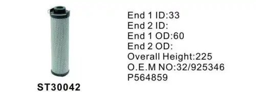 Фильтр гидравлический JCB 3CX,4CX STAL ST30042 STAL