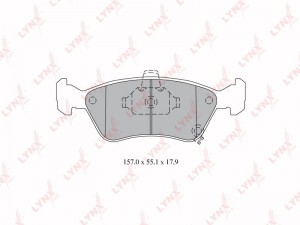 Колодки тормозные передние BD-7590 BD-7590 LYNXAUTO