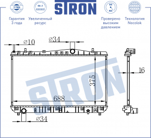 CHEVROLET REZZO (2003>) 702x370x18 STR0278 STRON